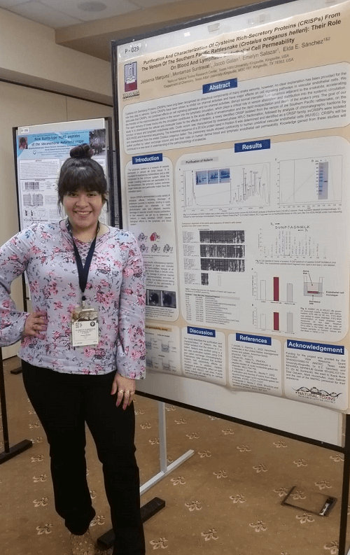 Jesenia presenting poster at IST Armania part 1