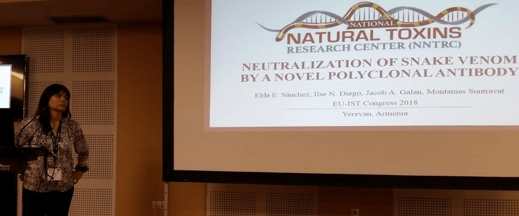 Elda Sanchez presents neutralization of snake venom by a novel polyclonal antibody