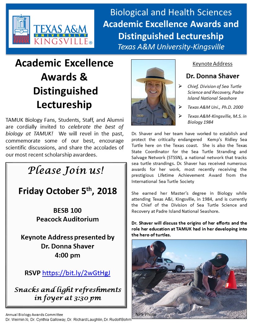 Academic Excellence Awards & Distinguished Lectureship poster