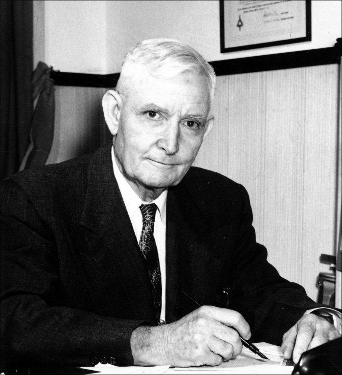 Conner at his desk, 1960s