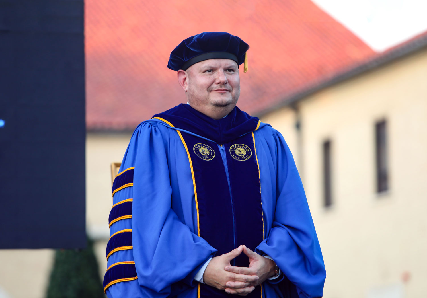 Dr. Robert Vela Jr. during his Presidential Inauguration