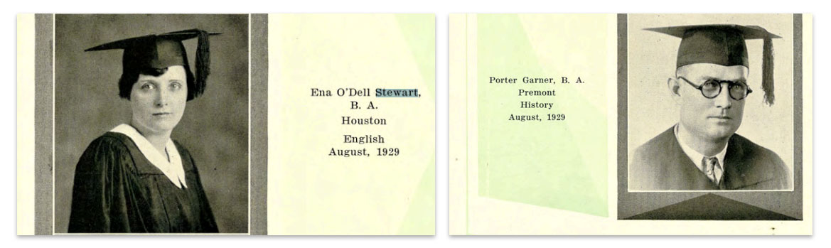 Ema Steward and Porter Garner graduation photo