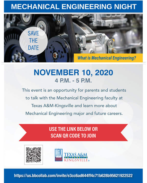 Mechanical Engineering Night Texas A&M University Kingsville