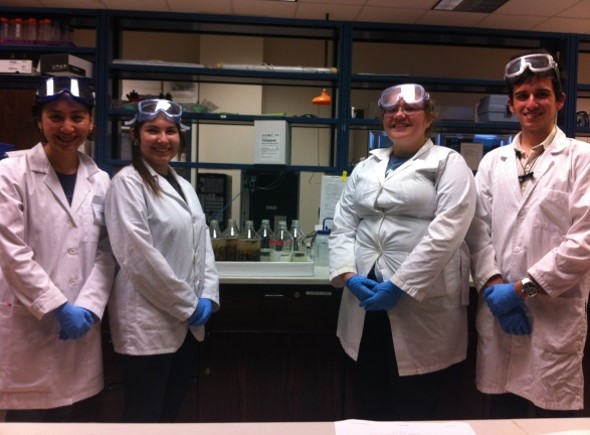 Environmental Engineering Lab Session With Students Smiling