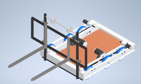 CAD Model of Autonomous Material Handling System