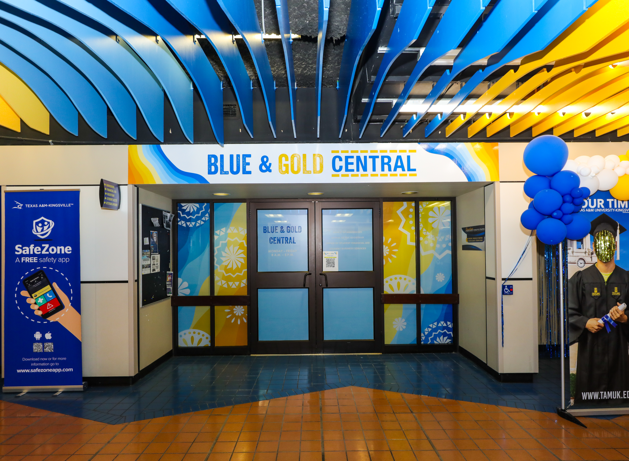 Blue and Gold Central Office