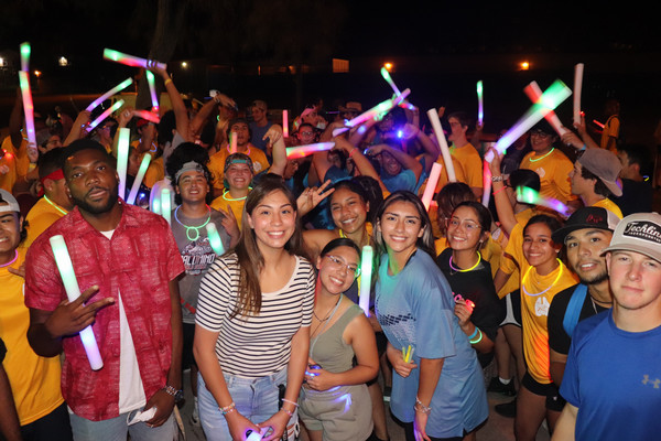 kids having fun, glow party