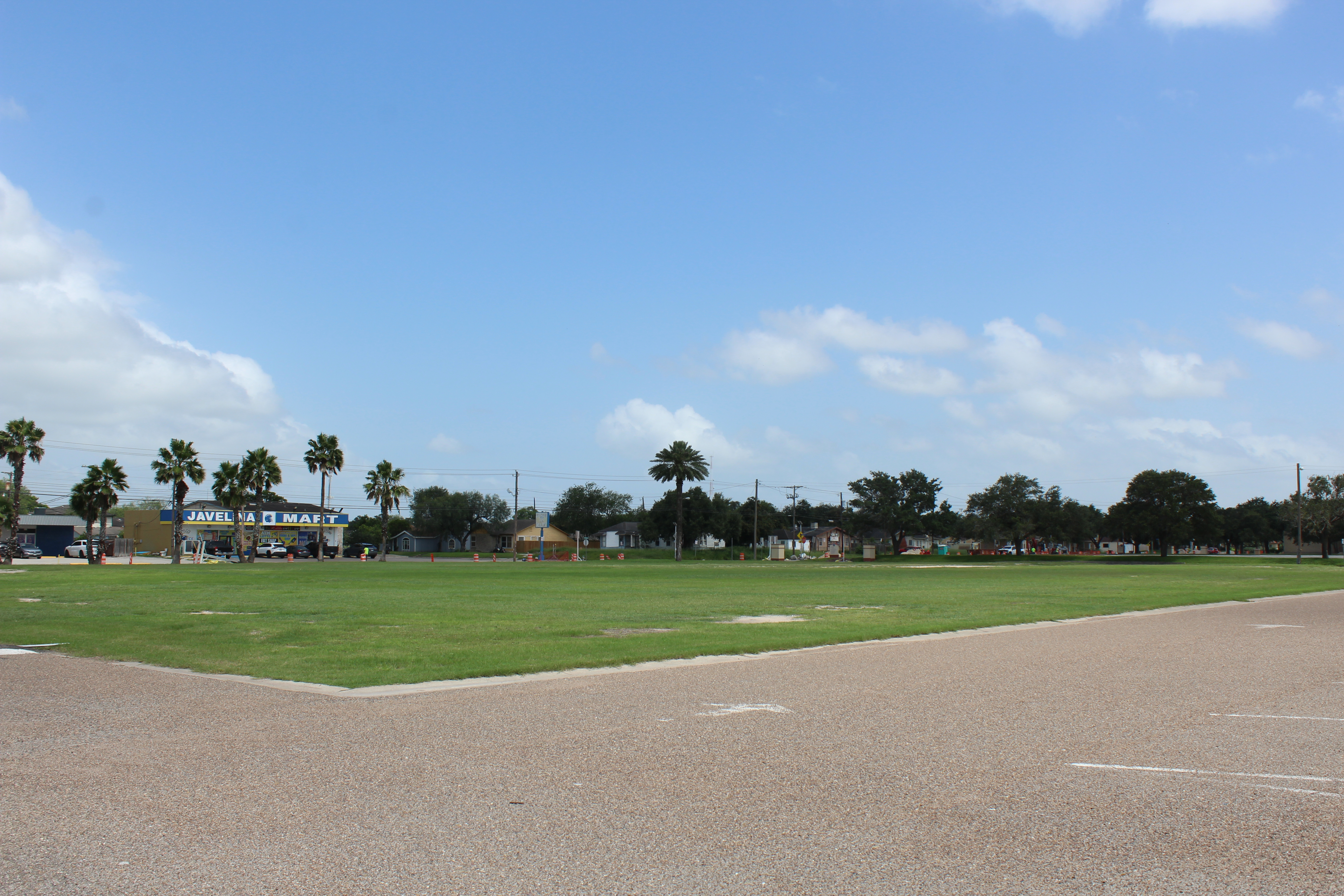 The stadium's tailgate lot, used before every home game!