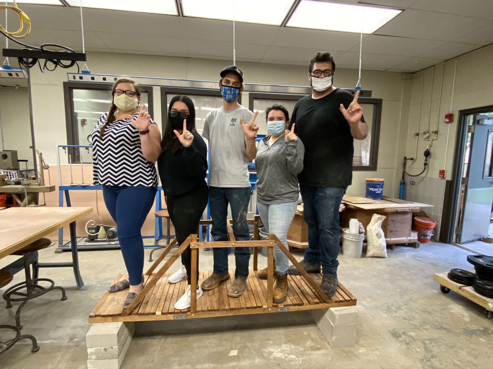 Five Texas A&M University-Kingsville students received awards and placed second at the Association for Preservation Technology International (APTI) Student Design-Build Competition. 