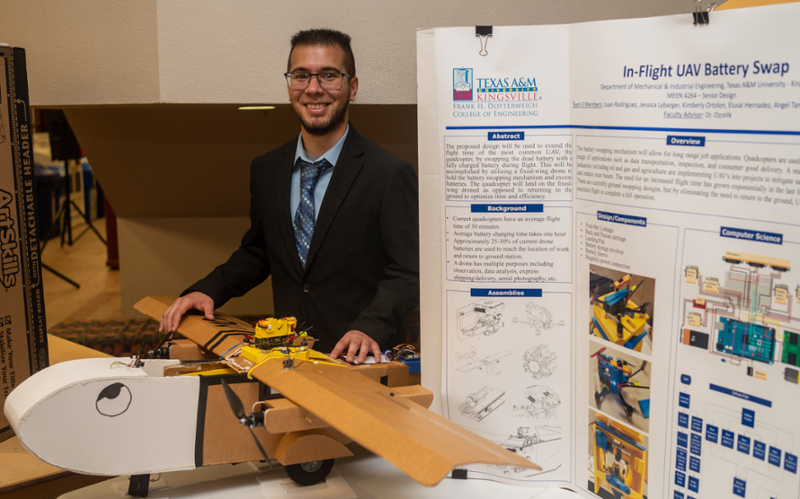 The Frank H. Dotterweich College of Engineering held its annual Senior Design Conference on Friday, April 29 at Texas A&M University-Kingsville. 180 students worked for an entire year to complete the 44 projects presented during the event.