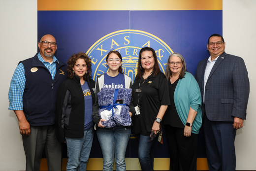 Shown from left, Ralph Leal, JoElda Castillo Alaniz, Taylor Pena, Maricela Bowyer, Kirsten Compary and Dr. Rito Silva, 