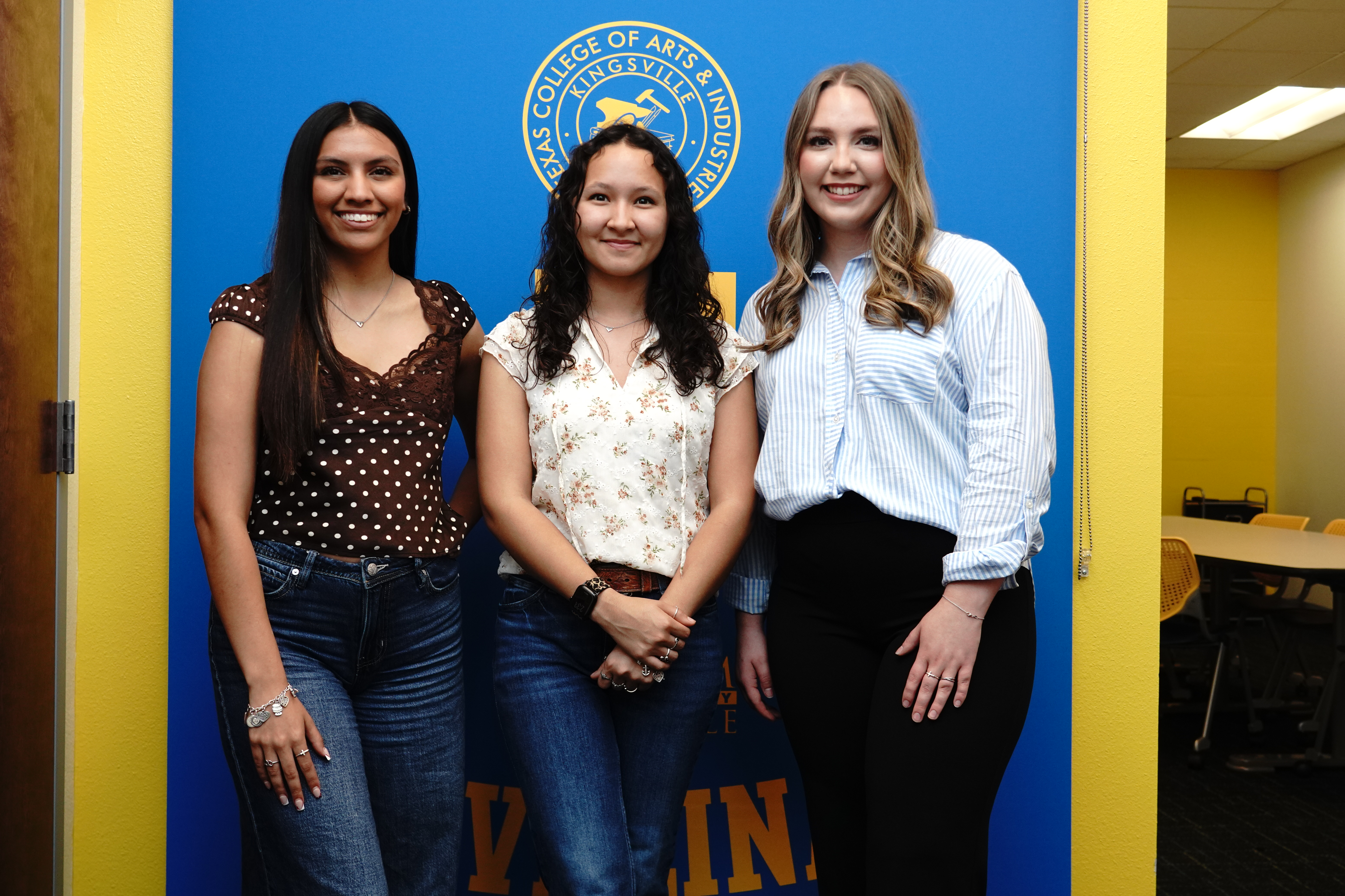 Shown from left to right are Samantha Cruz, Tehya Rodriguez and Carolynn West.