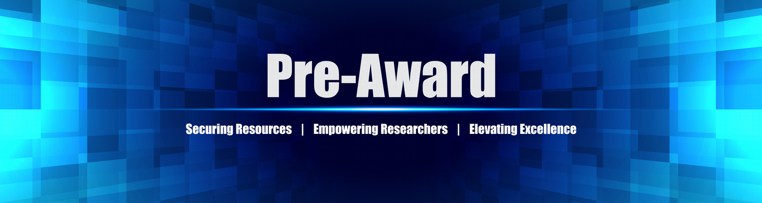 Pre-Award Banner with science clipart