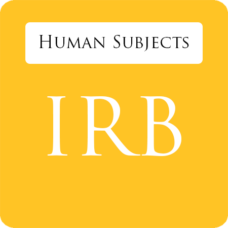 Instutional Review Board for Human Subjects IRB image link below