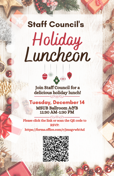 holiday luncheon flyer 2021